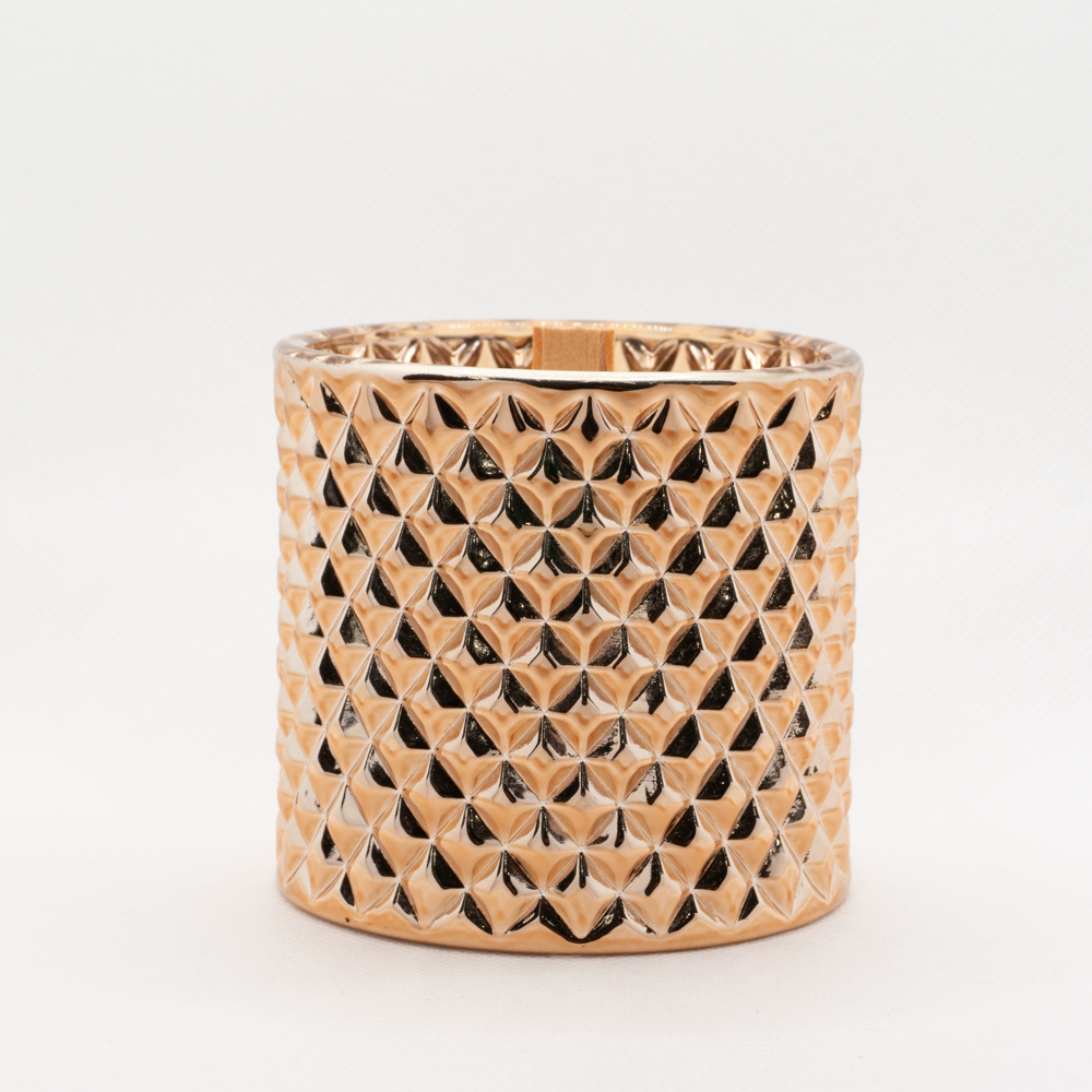 Rose Gold Soy Geo Candle