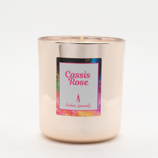 Cassis Rose Candle in our copper range