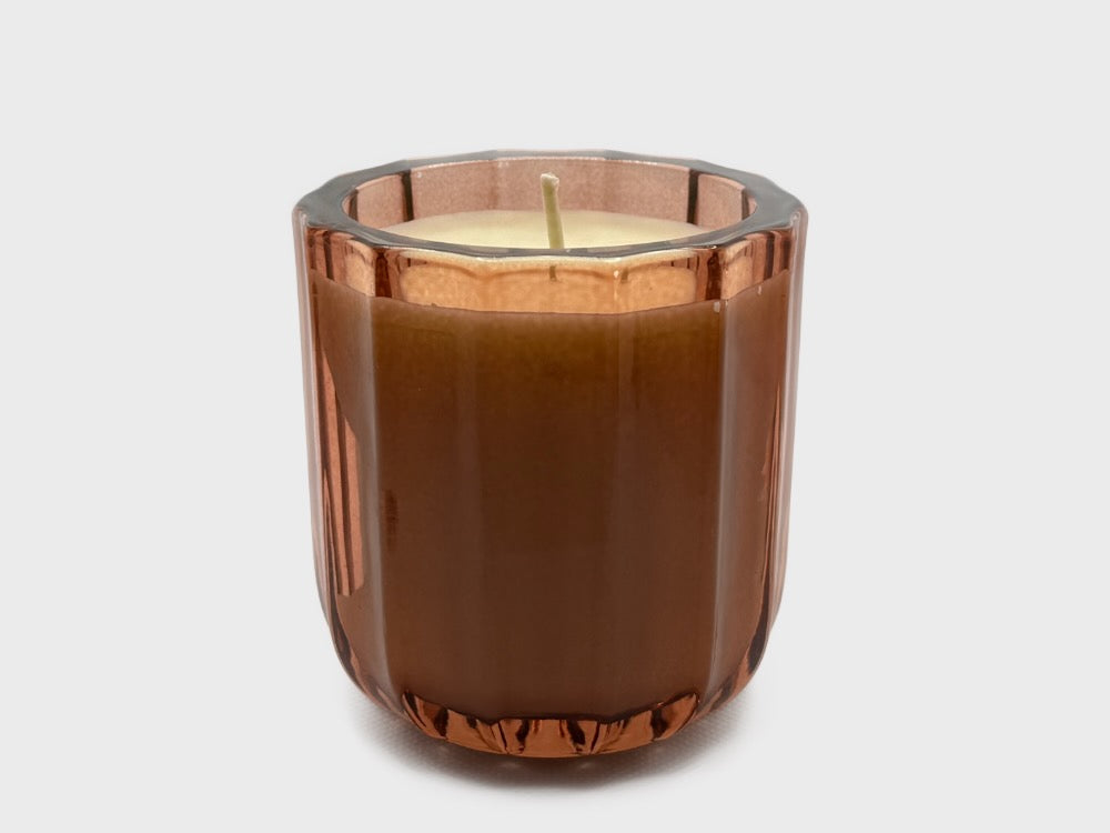 Peach soy mini candle (Available individually or as gift set) Candle fragrance is Spiced Orange. Perfect festive candle gifts