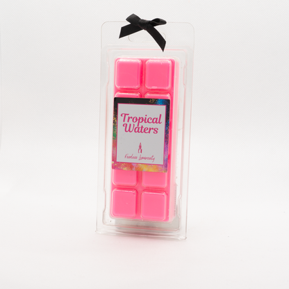 Pink Tropical Waters soy wax melts and black bow